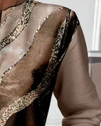 Half-Zip Sweatshirt with Vintage Print