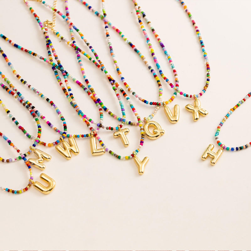 MACY™ - Colourful Bubble Letter Necklace