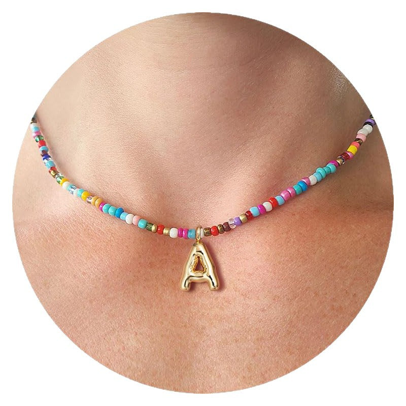 MACY™ - Colourful Bubble Letter Necklace