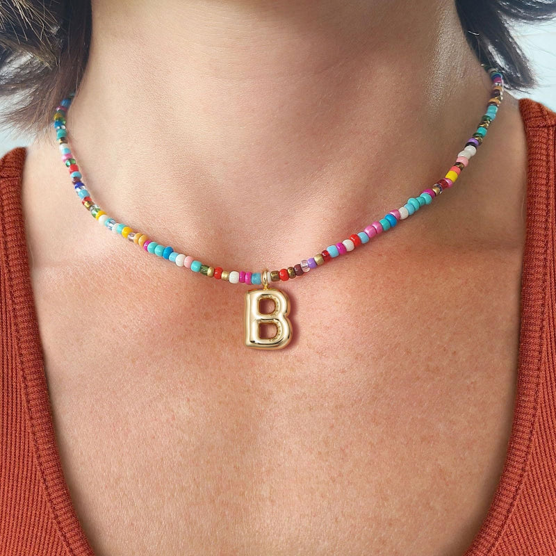 MACY™ - Colourful Bubble Letter Necklace