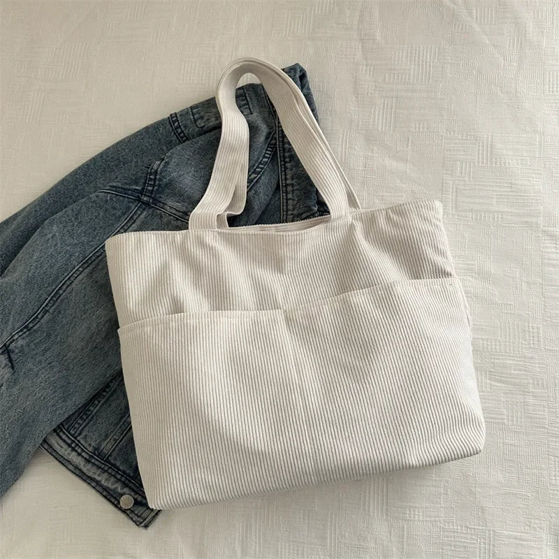 Rosemary Corduroy Everyday Tote
