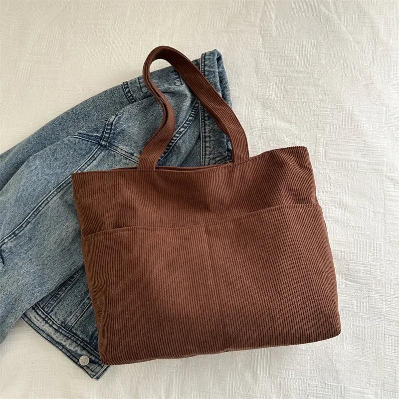 Rosemary Corduroy Everyday Tote