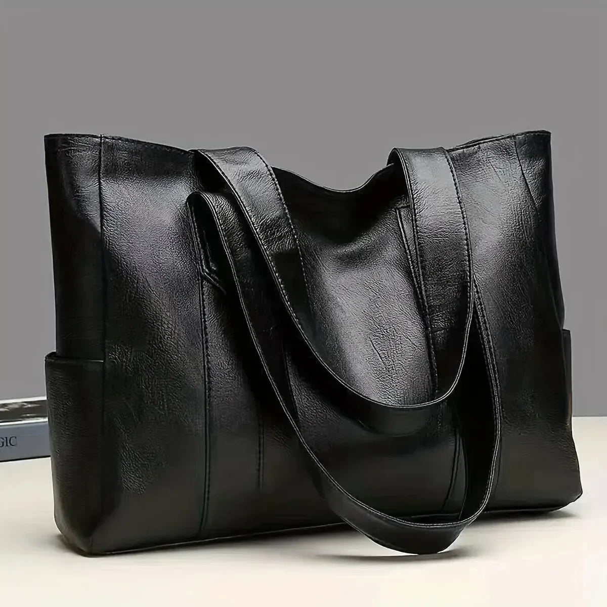 Edith Classic Leather Tote