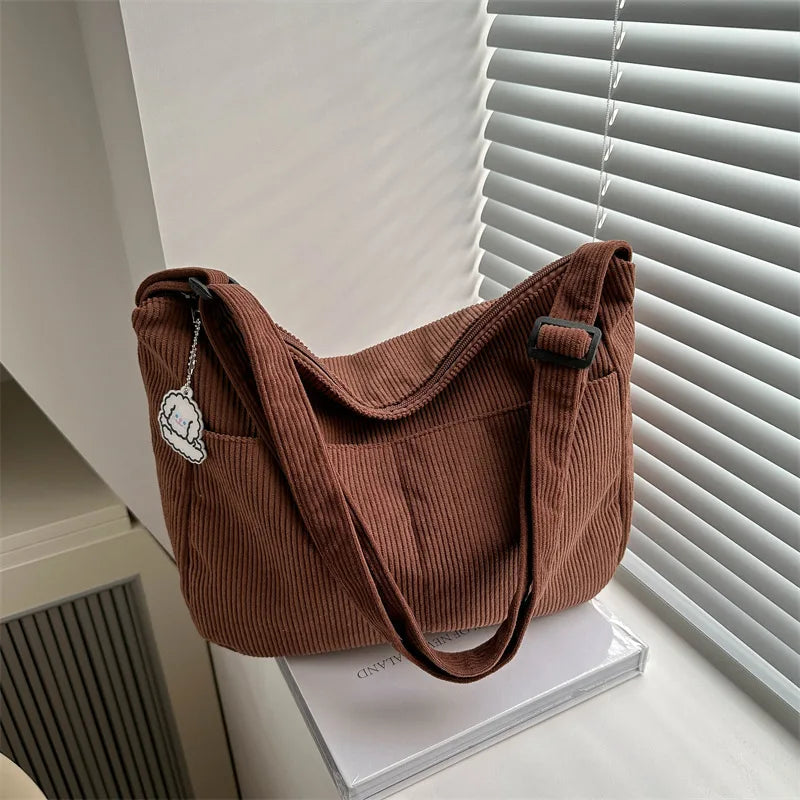 Lillian Corduroy Shoulder Bag