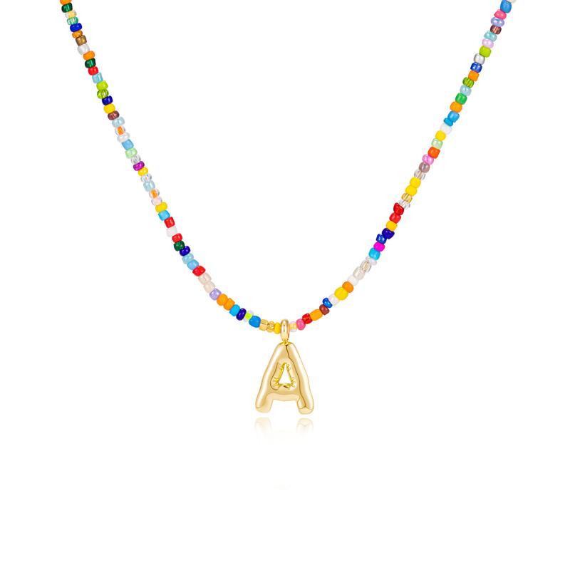 MACY™ - Colourful Bubble Letter Necklace