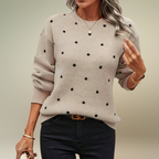 Nina™ - Polka Dot Knitted Sweater