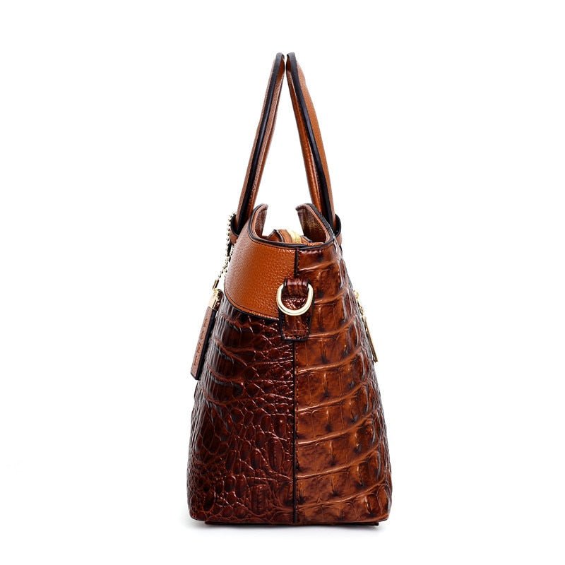 Oriana - Retro Gradient Crocodile Handbag