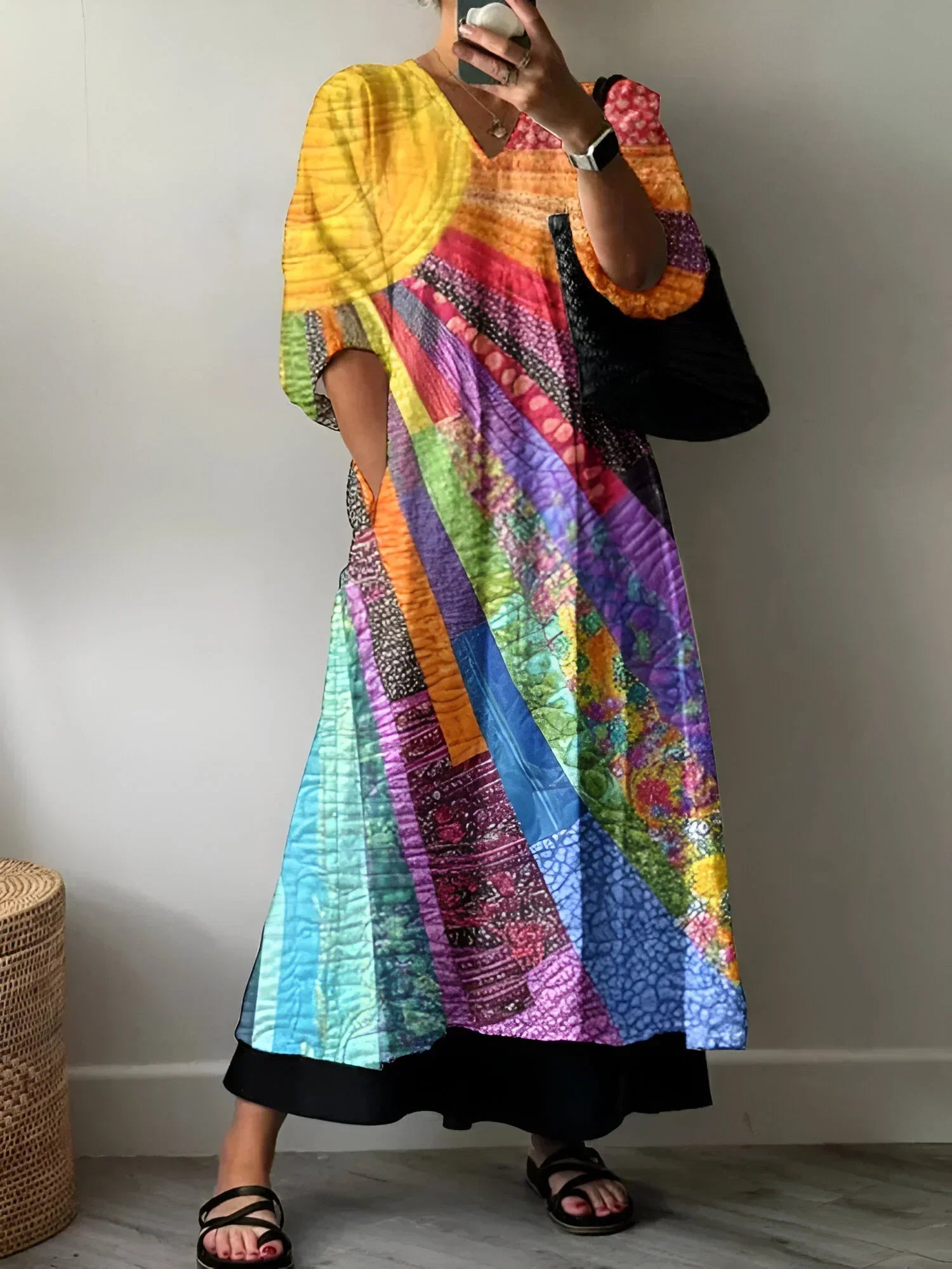 Diede - Vibrant Multi-Colored Dress