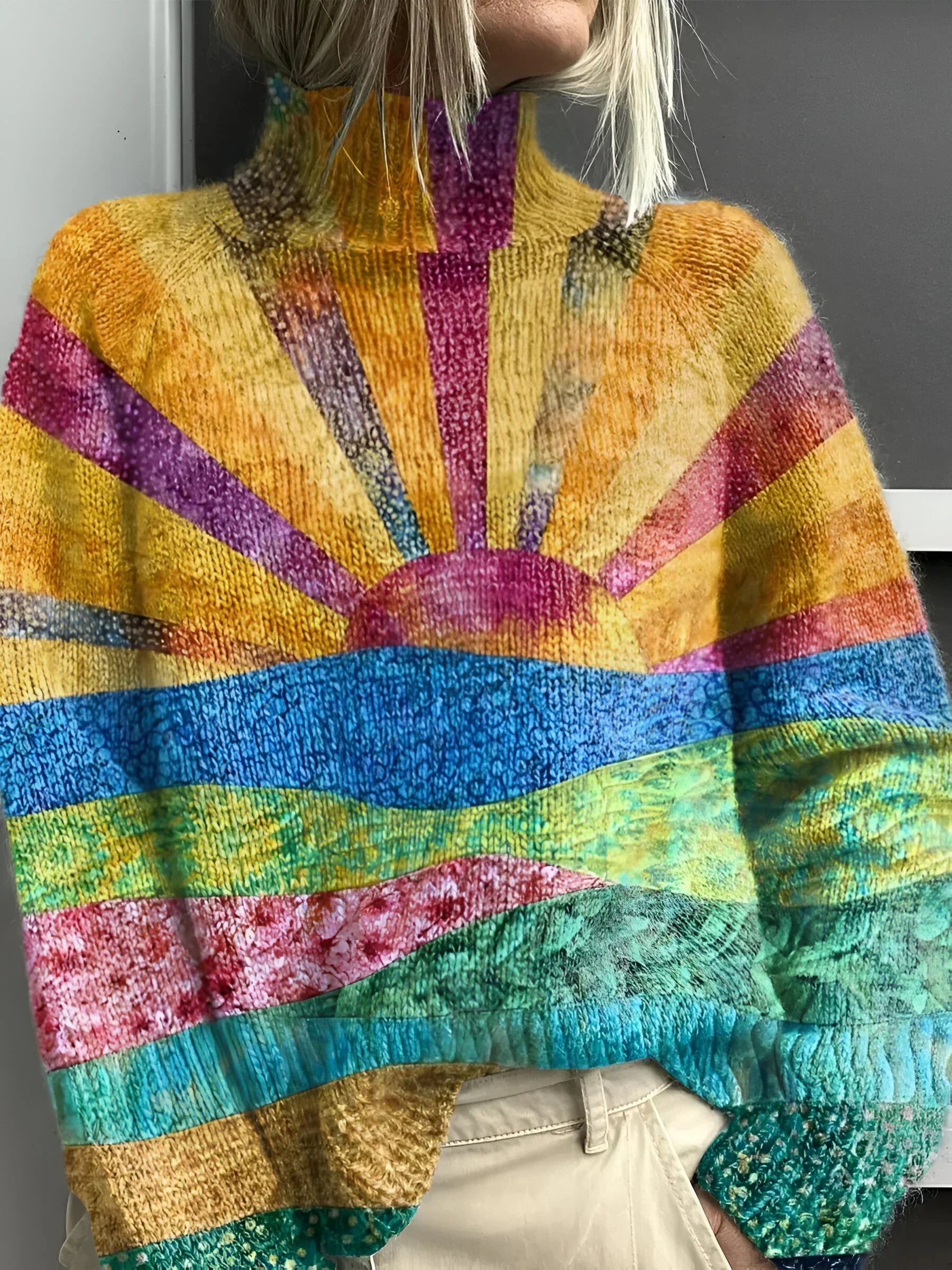 Noortje - Vibrant Turtleneck Sweater